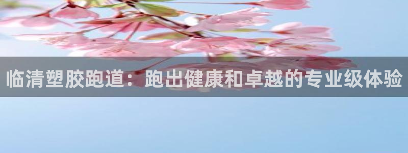 谈球吧娱乐app下载官网苹果手机：临清塑胶跑道：跑出健康和卓越的专业级体验