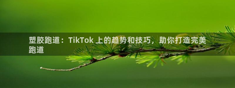 谈球吧平台正规吗可信吗知乎：塑胶跑道：TikTok 上的趋势和技巧，助你打造完美
跑道